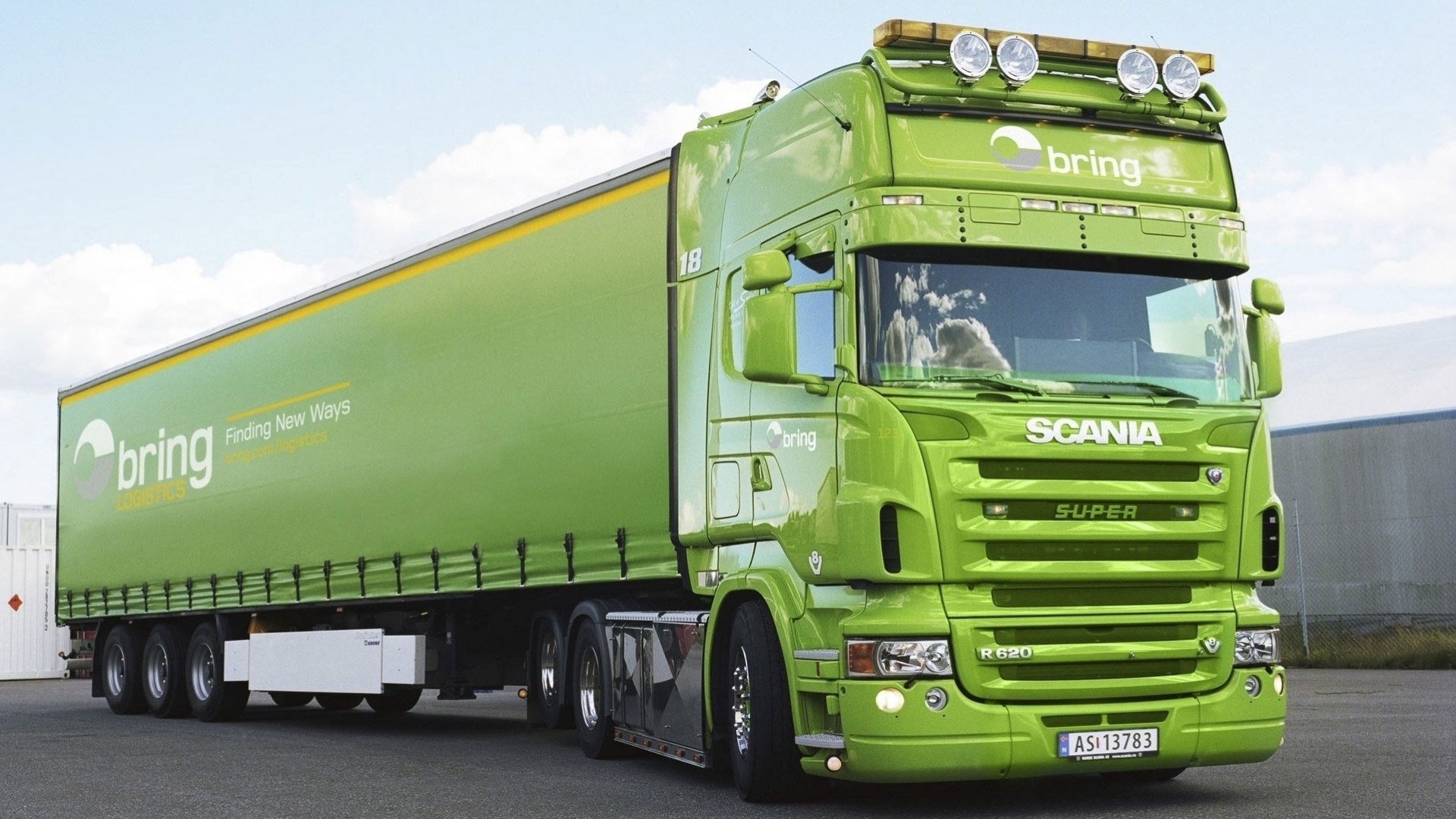 ciężarówka scania ciągniki fura scania