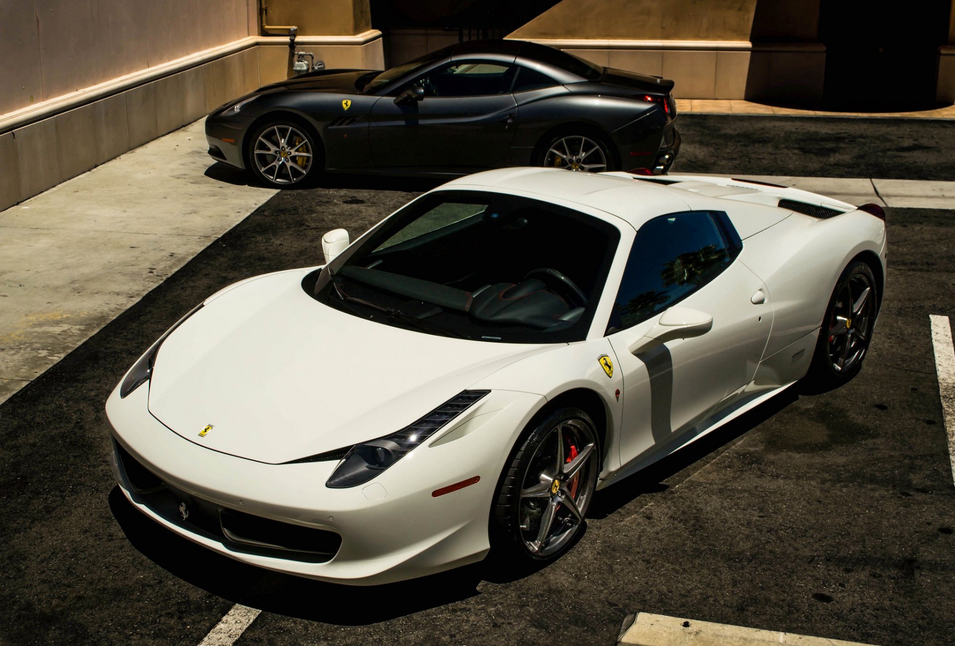 ferrari italia california white black ferrari italy