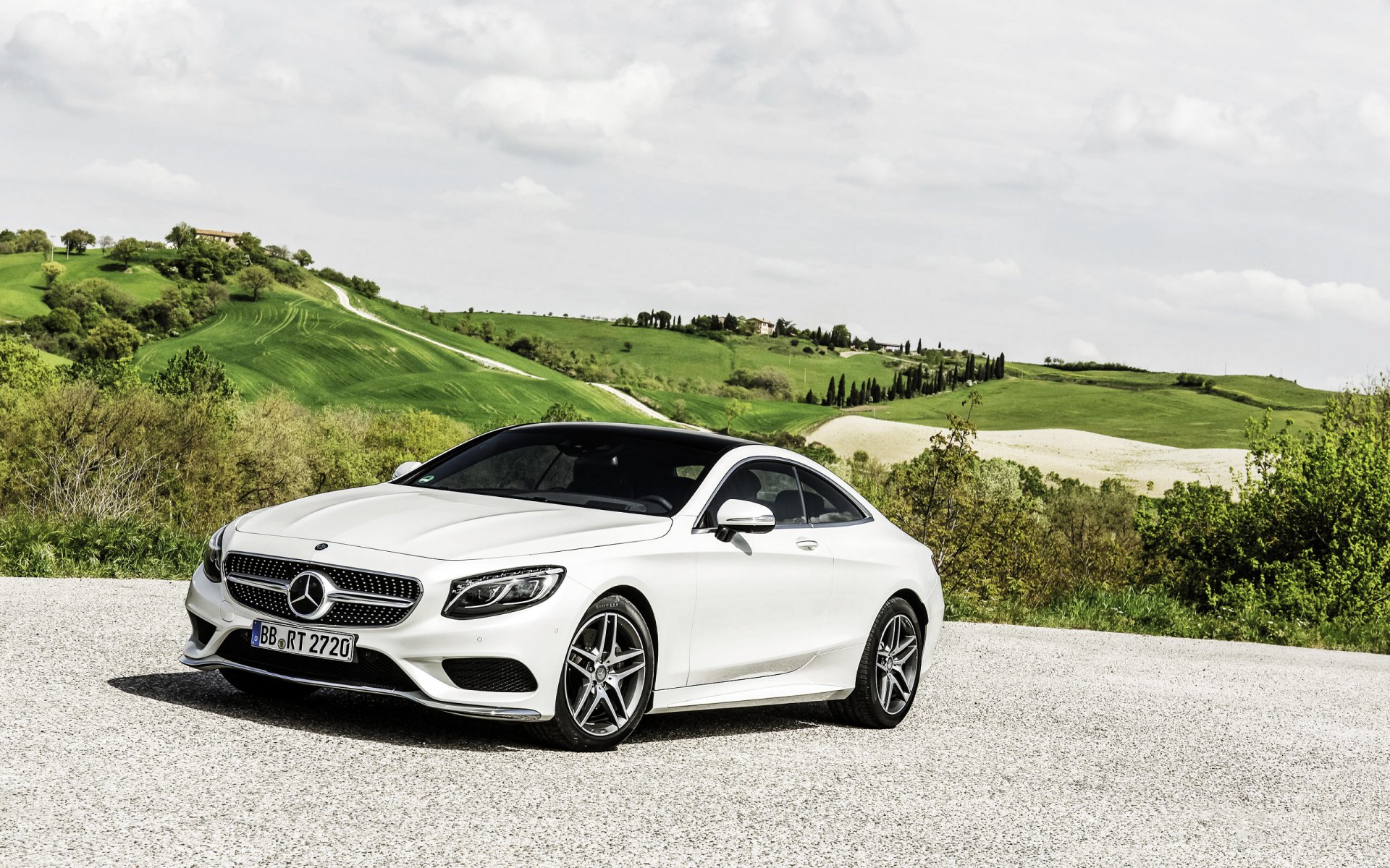 mercedes-benz s-class coupe mercedes day white car machine sky