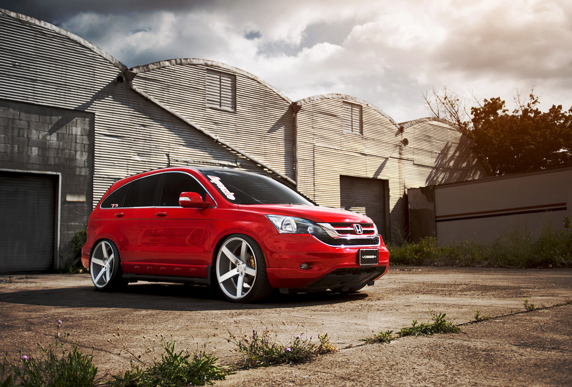 honda cr-v rosso vossen messa a punto honda rosso