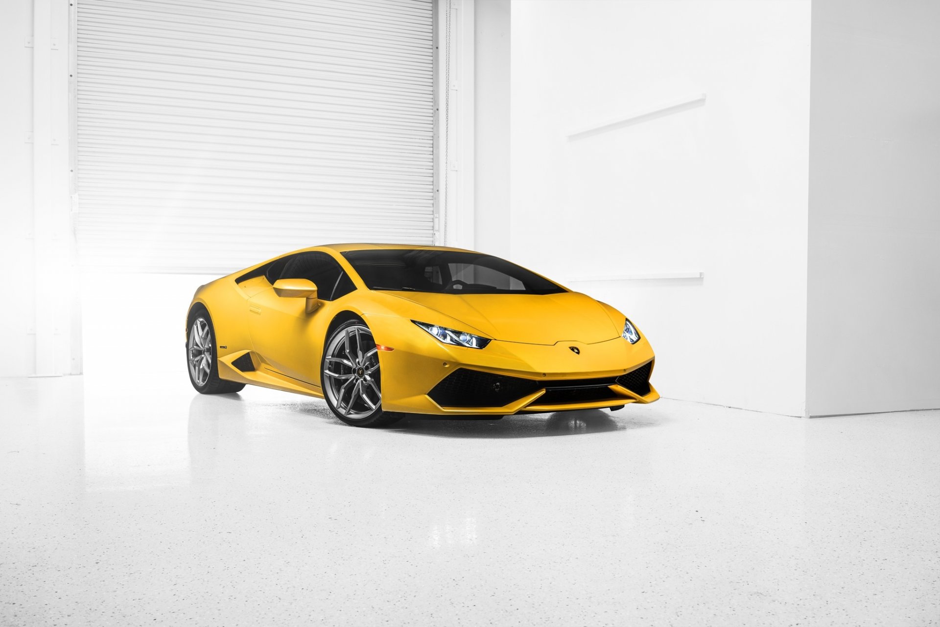 lamborghini huracan lp610-4 supercar 2014 żółty przód zdjęcie samochodu