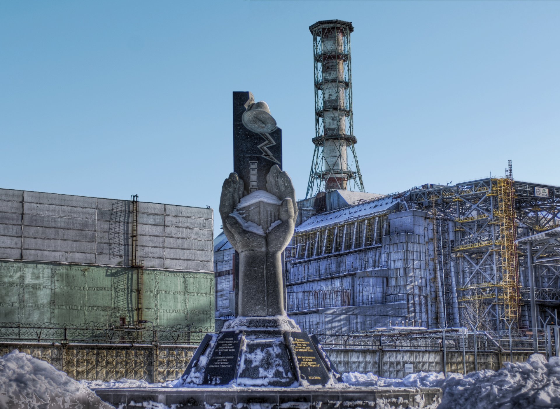 sarkofag czarnobyl strefa elektrownia jądrowa stacja pomnik energia