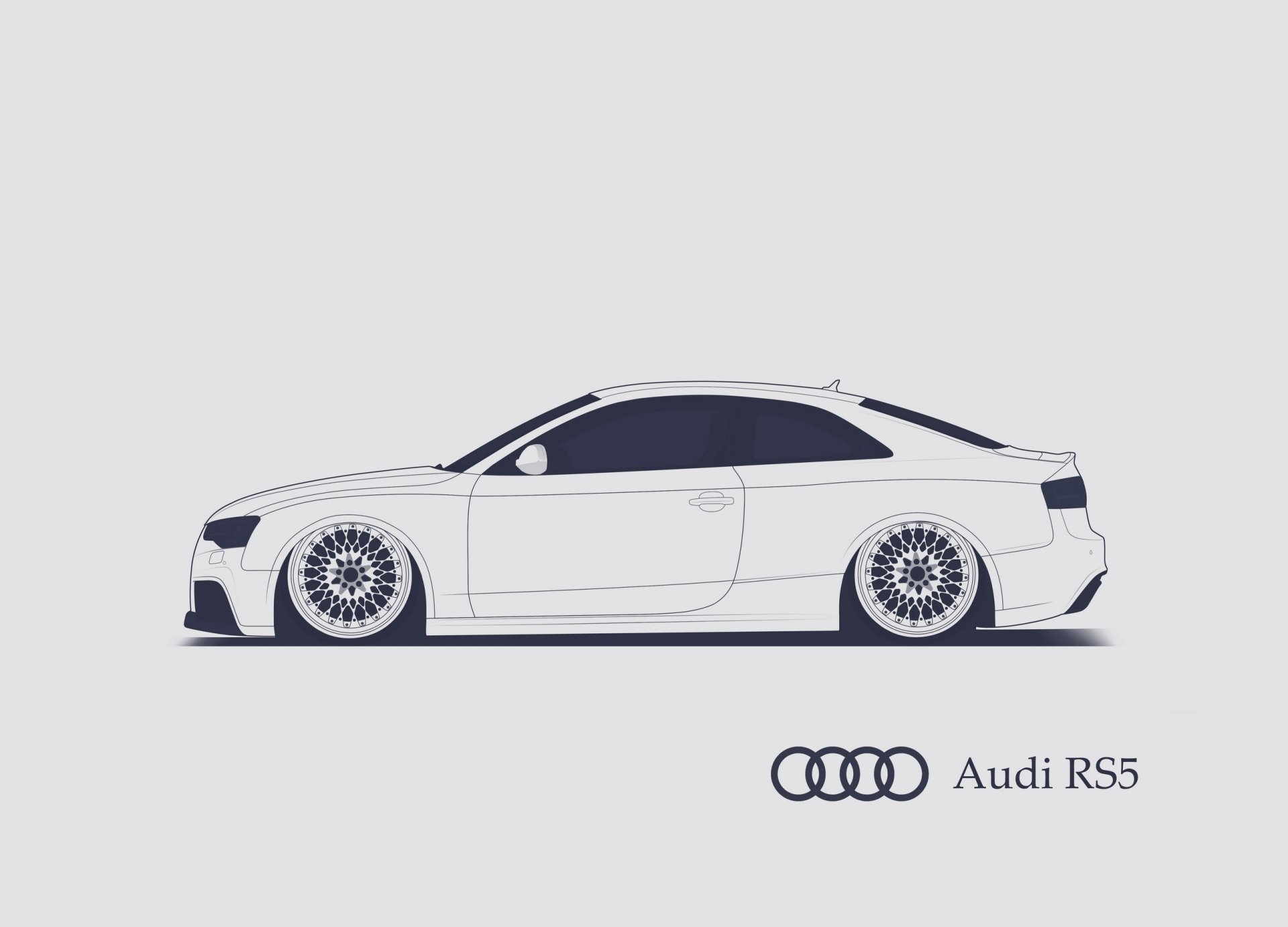 audi rs5 srcky design minimalistyczny