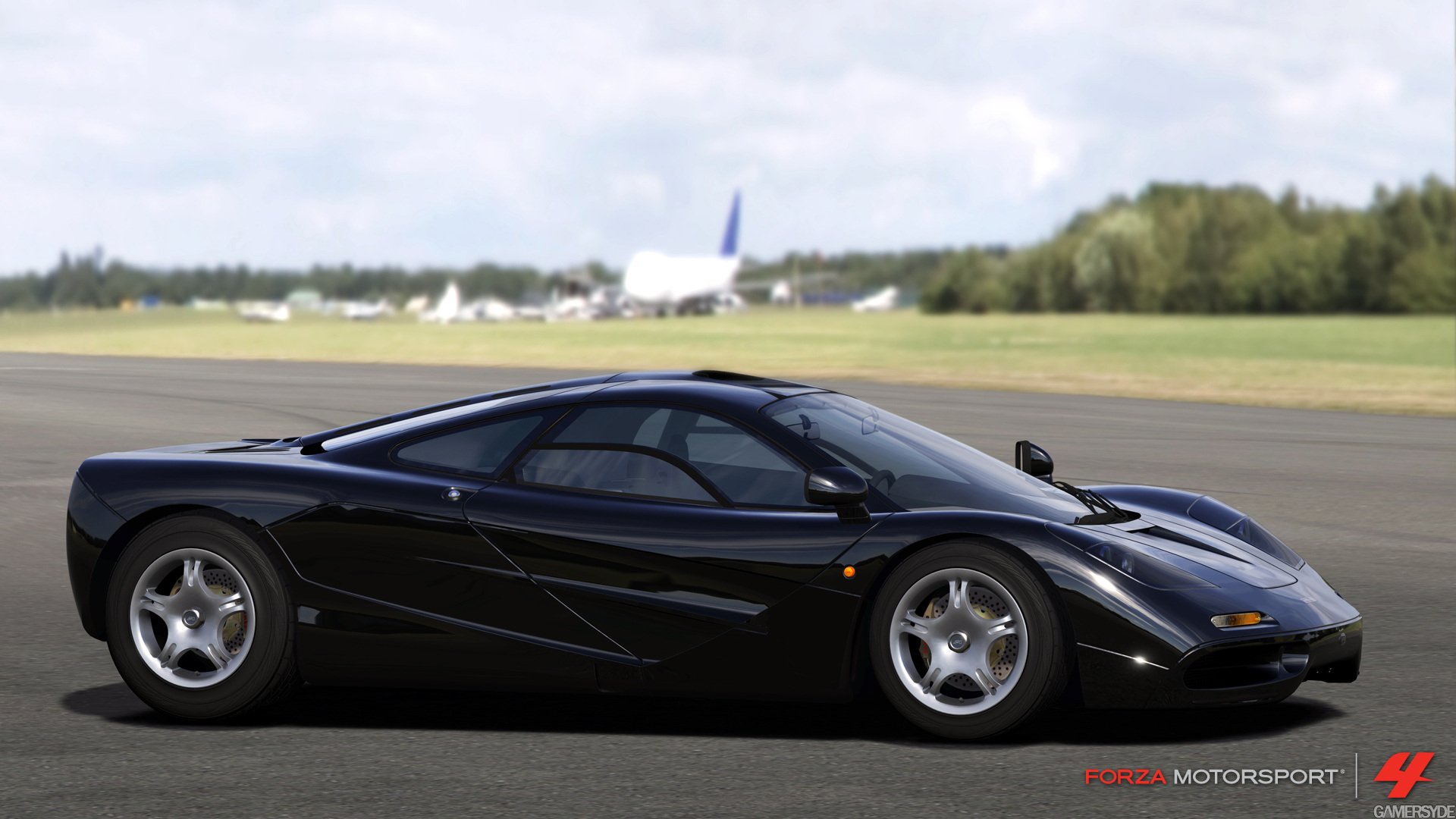 mclaren f1 gtr negro pista forza 4 deportes de motor