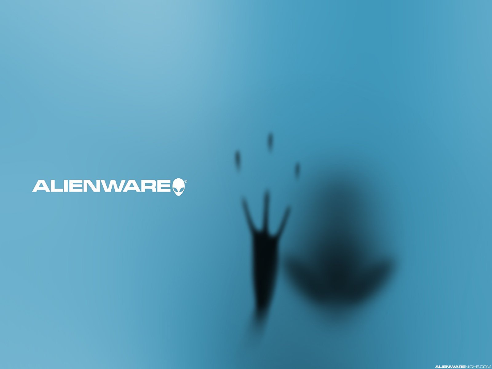 minimalisme alienware ufo alien alien high tech gris tête main silhouette fond