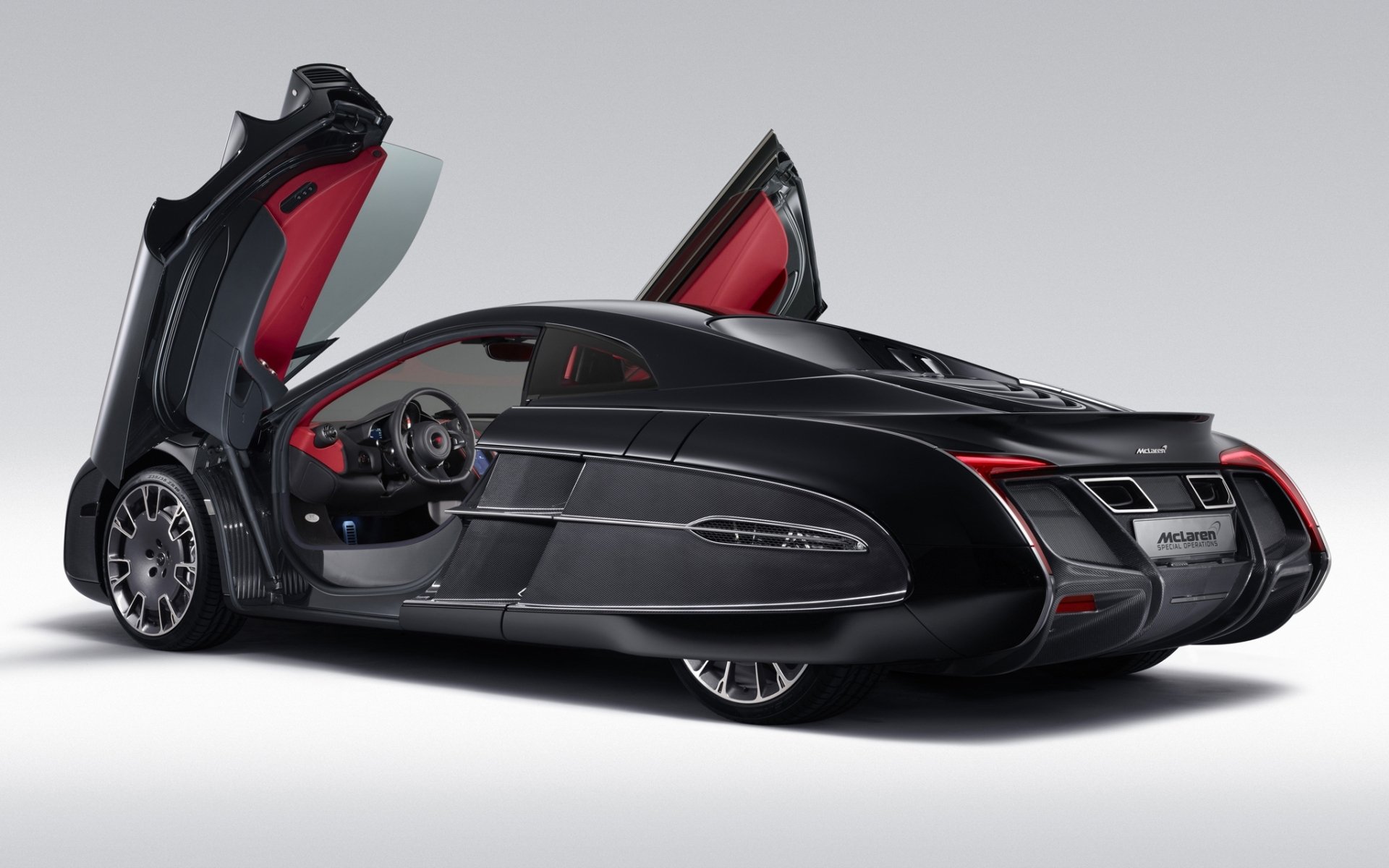 mclaren x-1 concept mclaren x-1 concept supercar spec.order rear view doors background