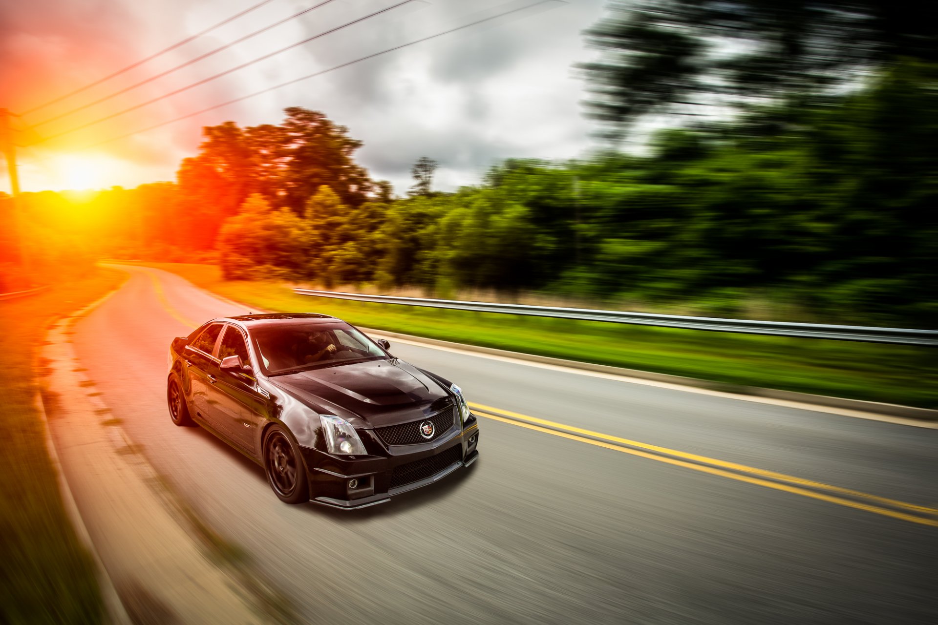 cadillac cts-v noir avant soleil cadillac