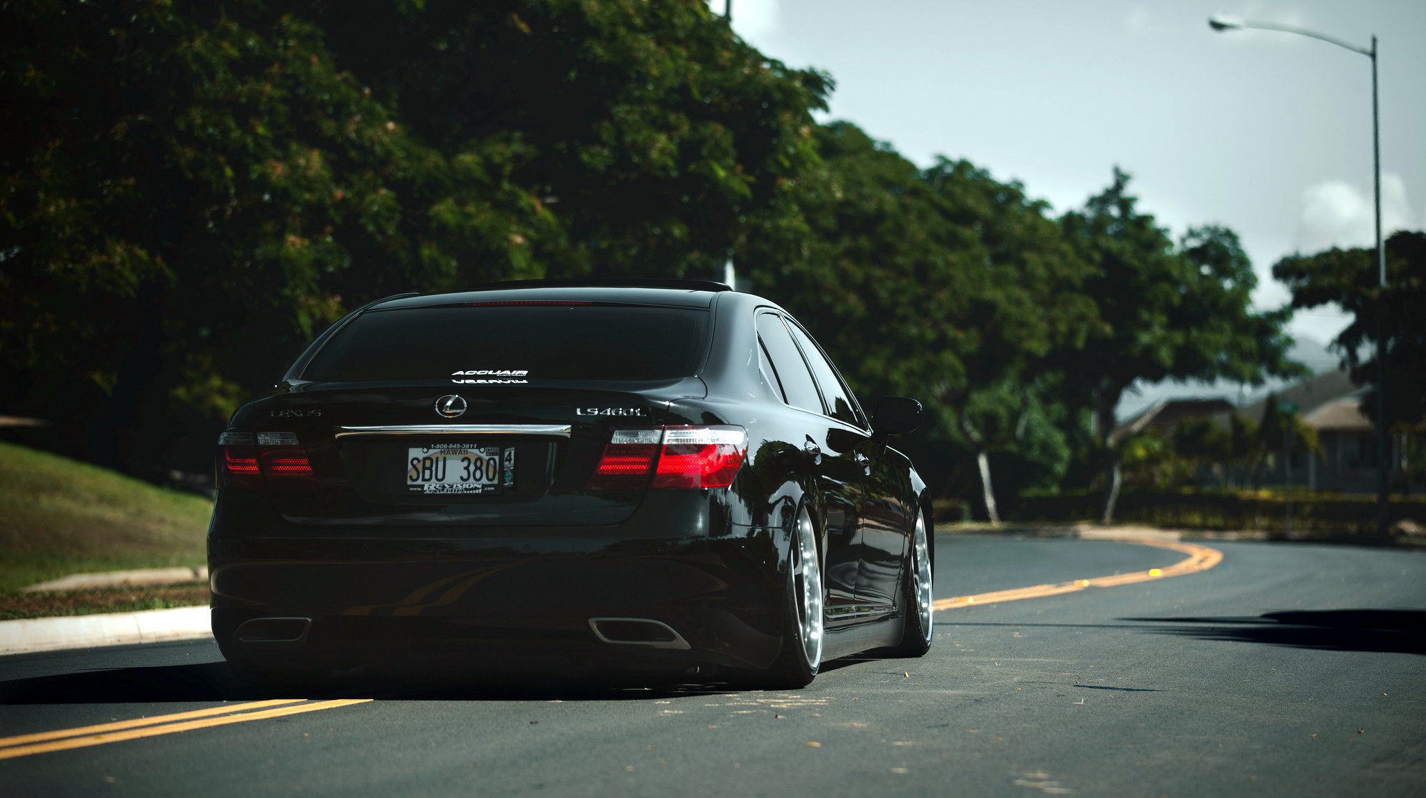 lexus ls460 black vip rear