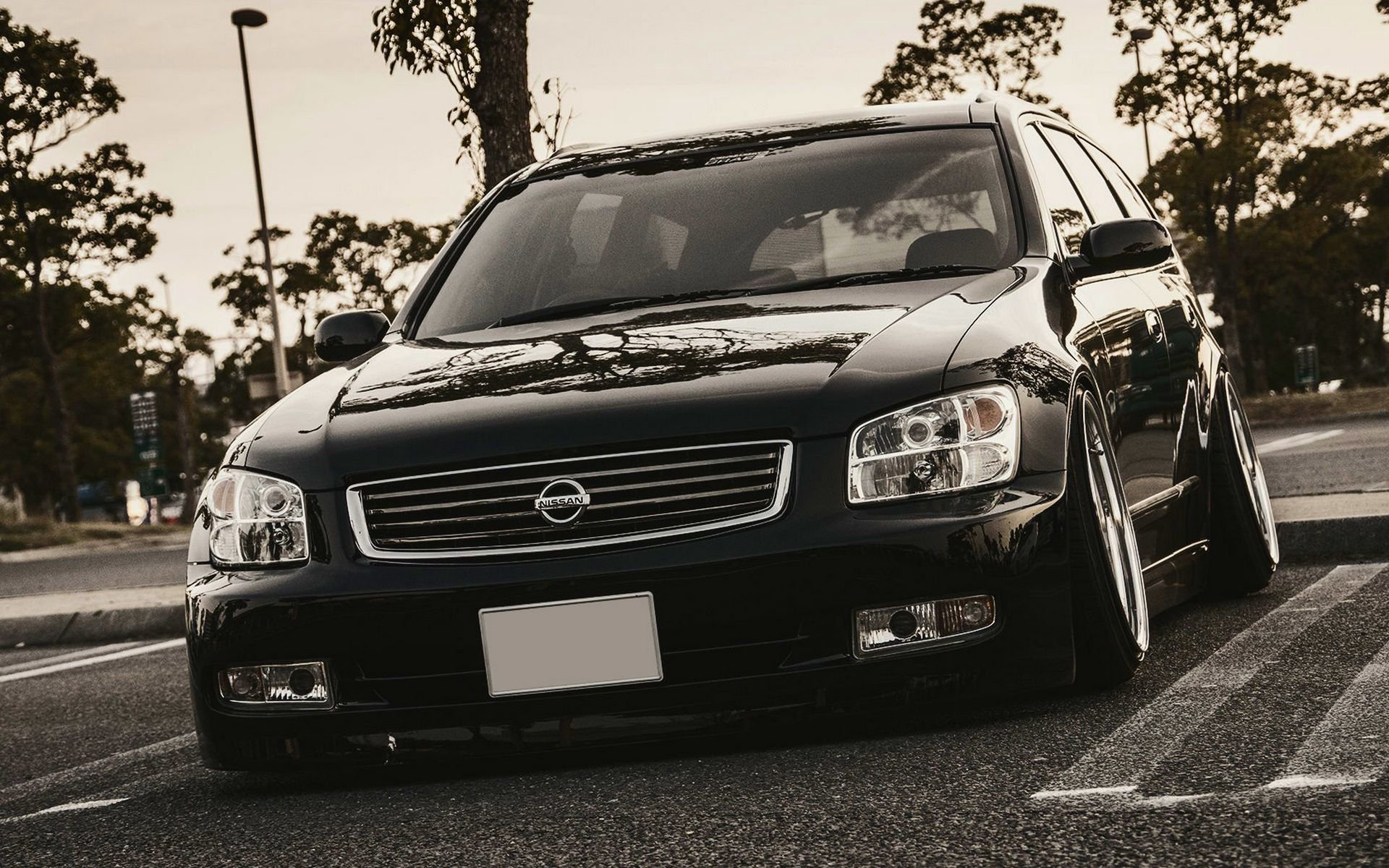 nissan stagea tuning posizione nero stile giappone nissan nero auto