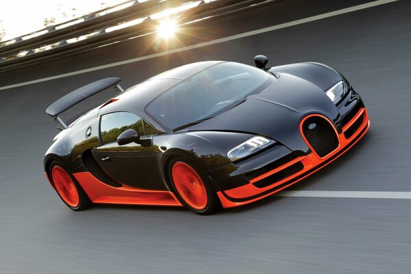 Bugatti veyron Monte au soleil