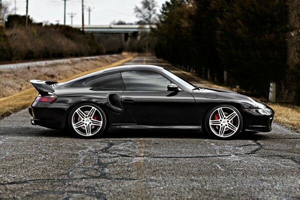 Wallpaper of a stylish tuned porsche turbo