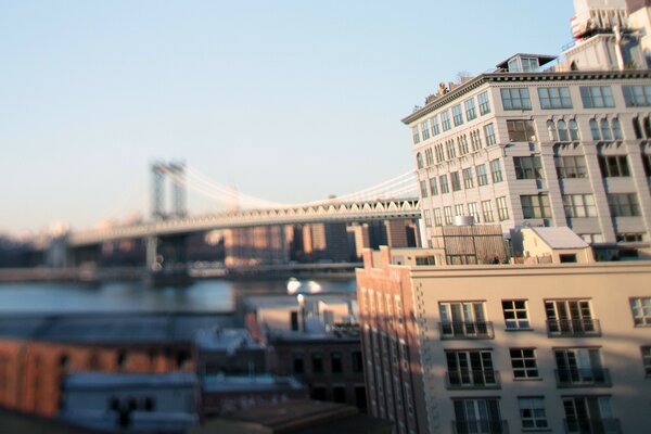 New York. Brooklyn Bridge. Der Tag