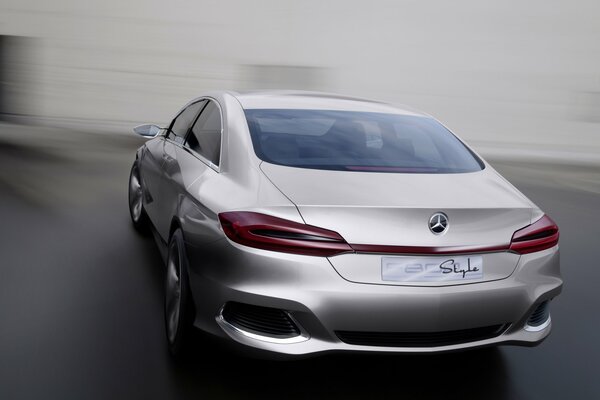 Mercedes benz car speed concept in grey