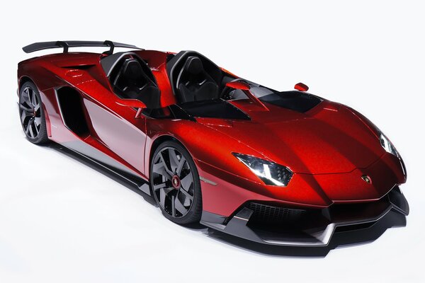 Roter Lamborghini Cabrio Doppel