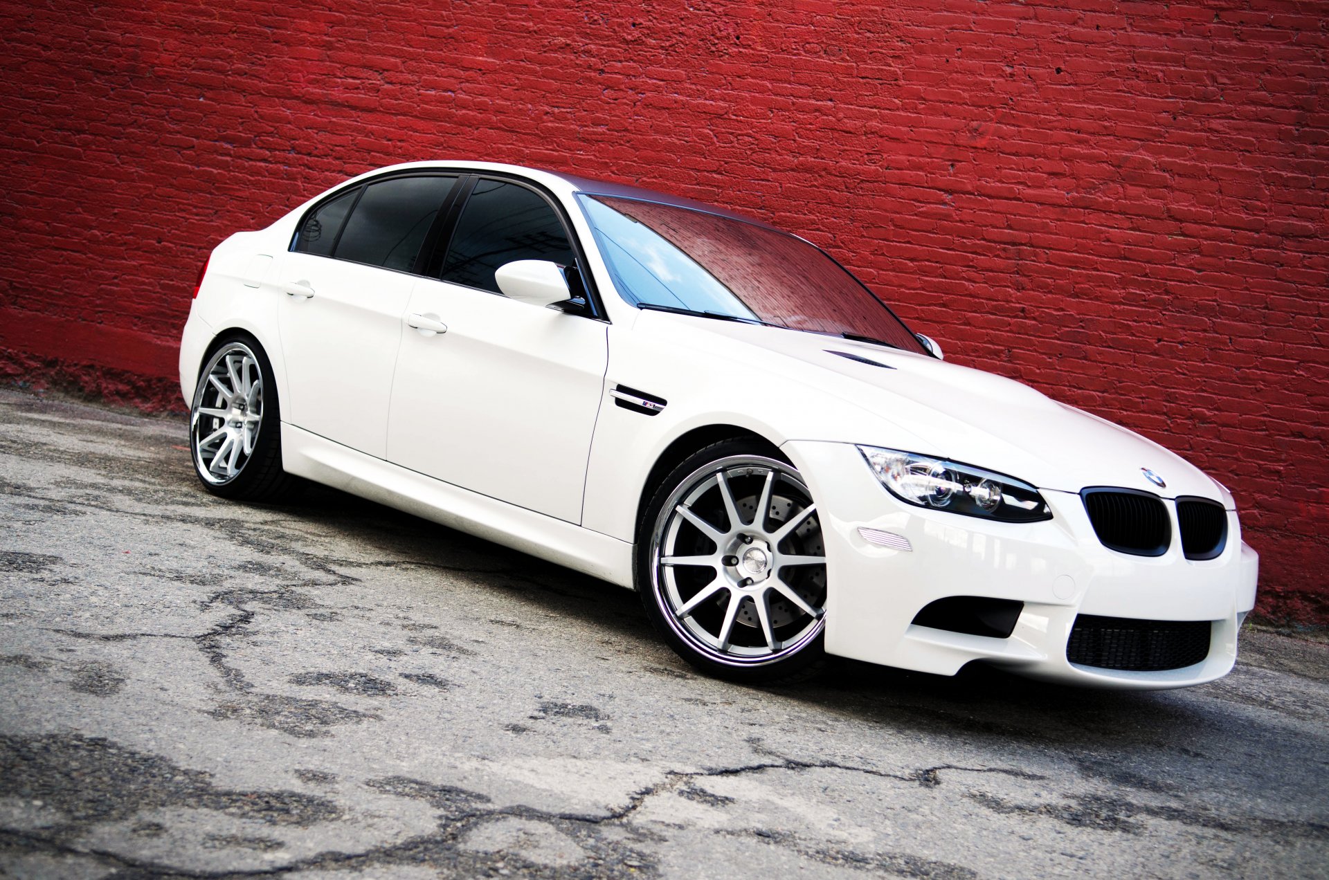 bmw e90 m3 bianco berlina tuning bmw bianco fari