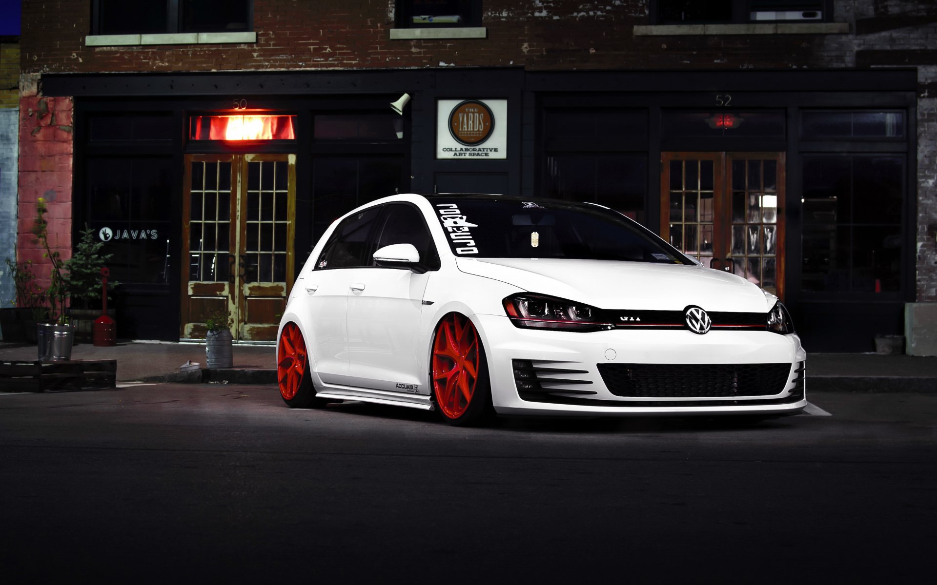 volkswagen golf gti coche tuning hq fondos de pantalla