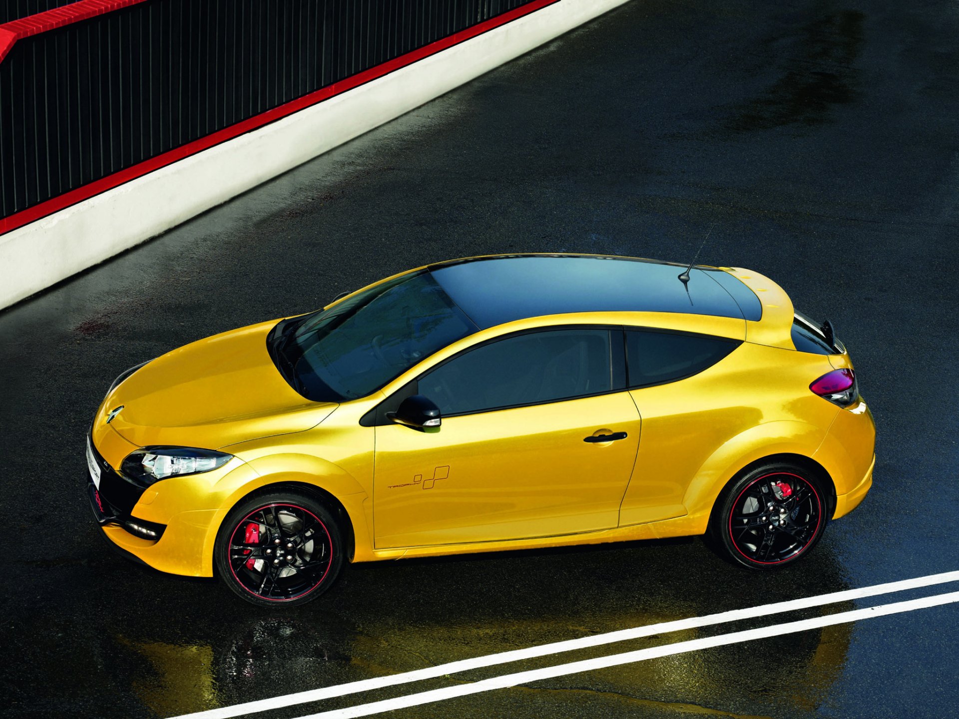 coche coche renault megane rs 250 deporte renault megane rs 250 amarillo