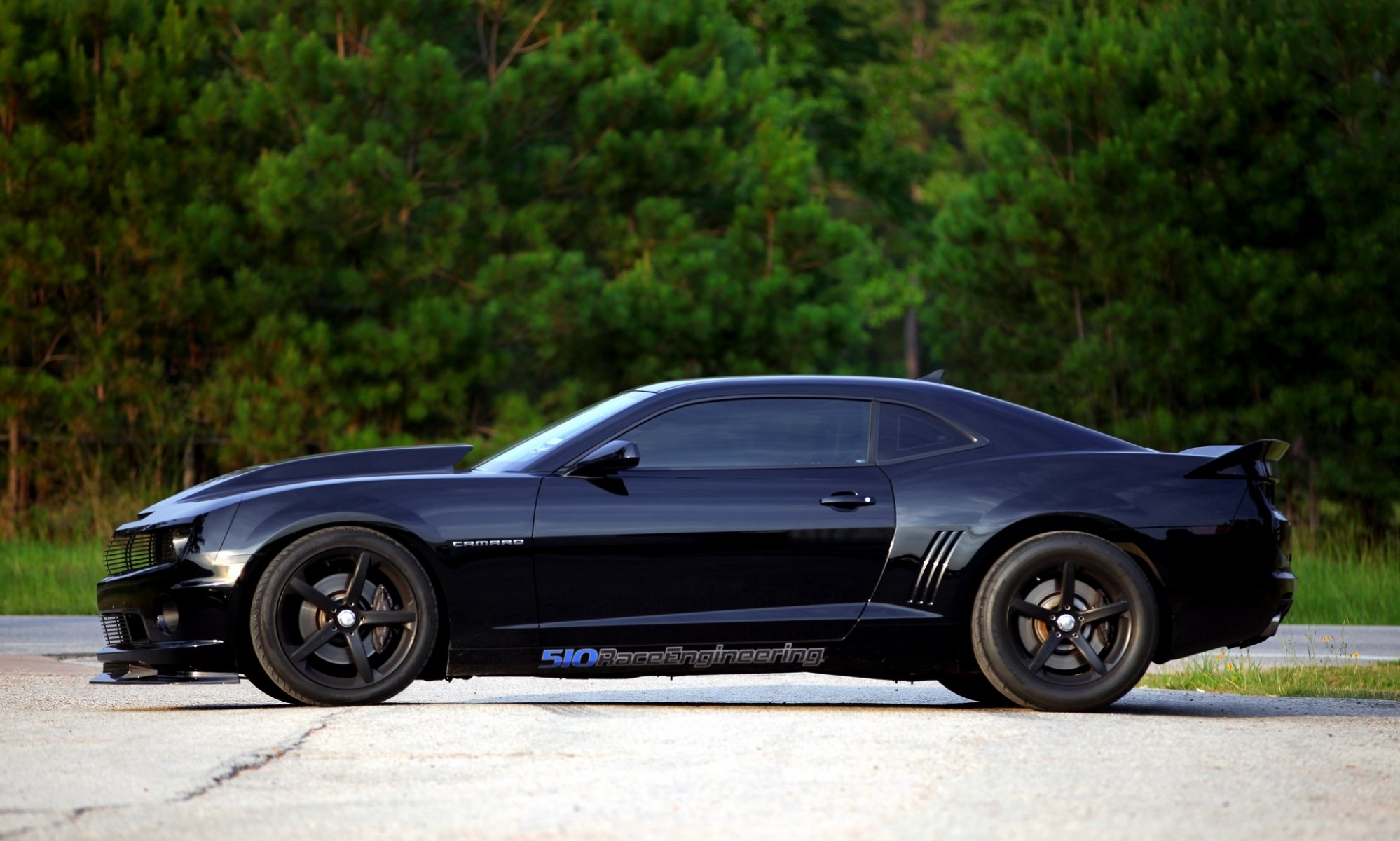 chevrolet camaro ss black chevrolet camaro ss profile wheels tree