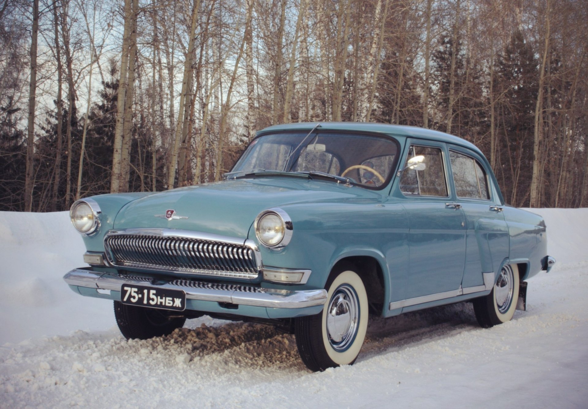 gas 21 wolga schnee legende retro udssr auto tapete hintergrund