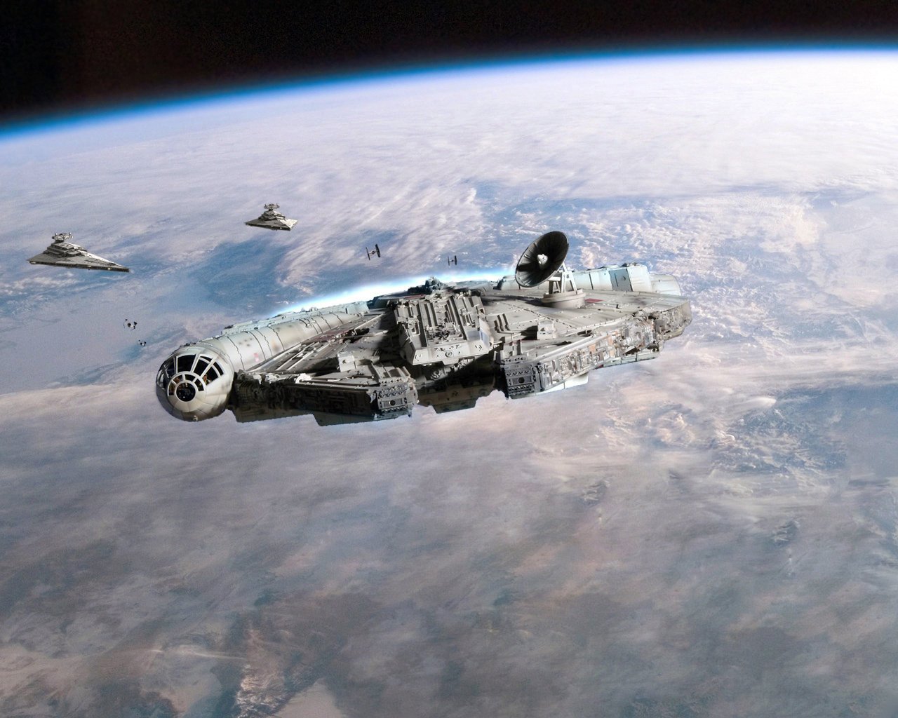 tar wars star wars cruceros imperio halcón milenario planeta espacio vuelo ficción