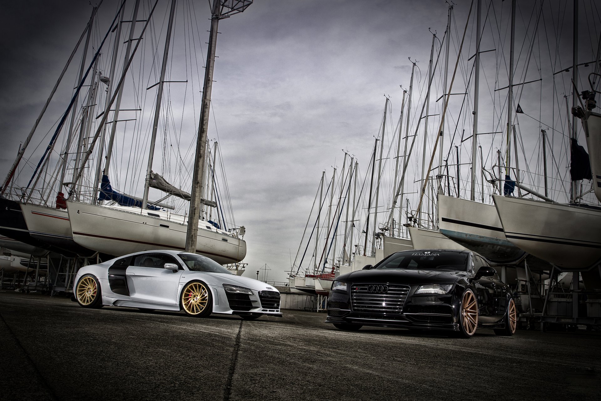 audi r8 s7 vossen precision series audi samochód sportowy samochód tuning