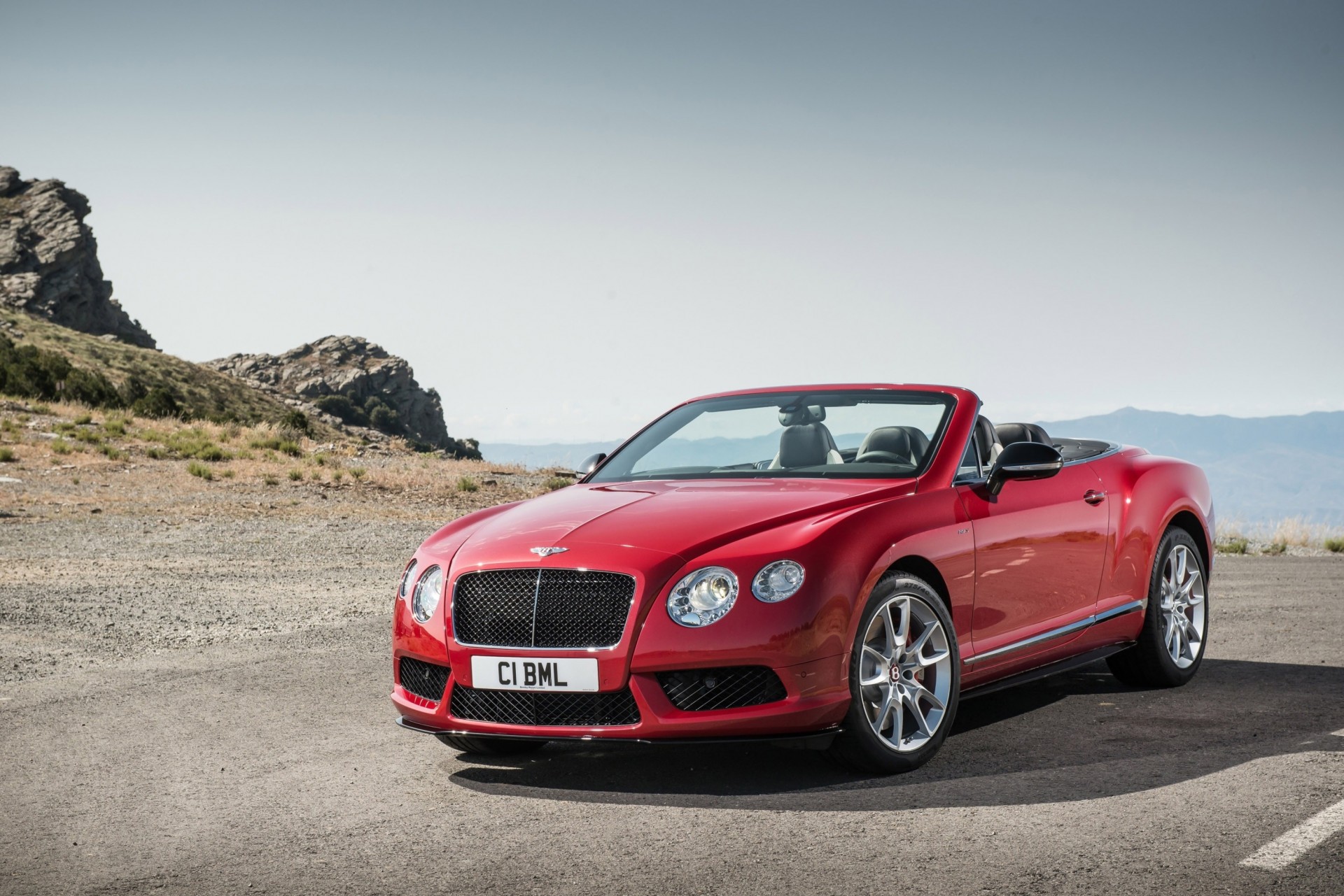 obraz samochód 2013 czerwony bentley