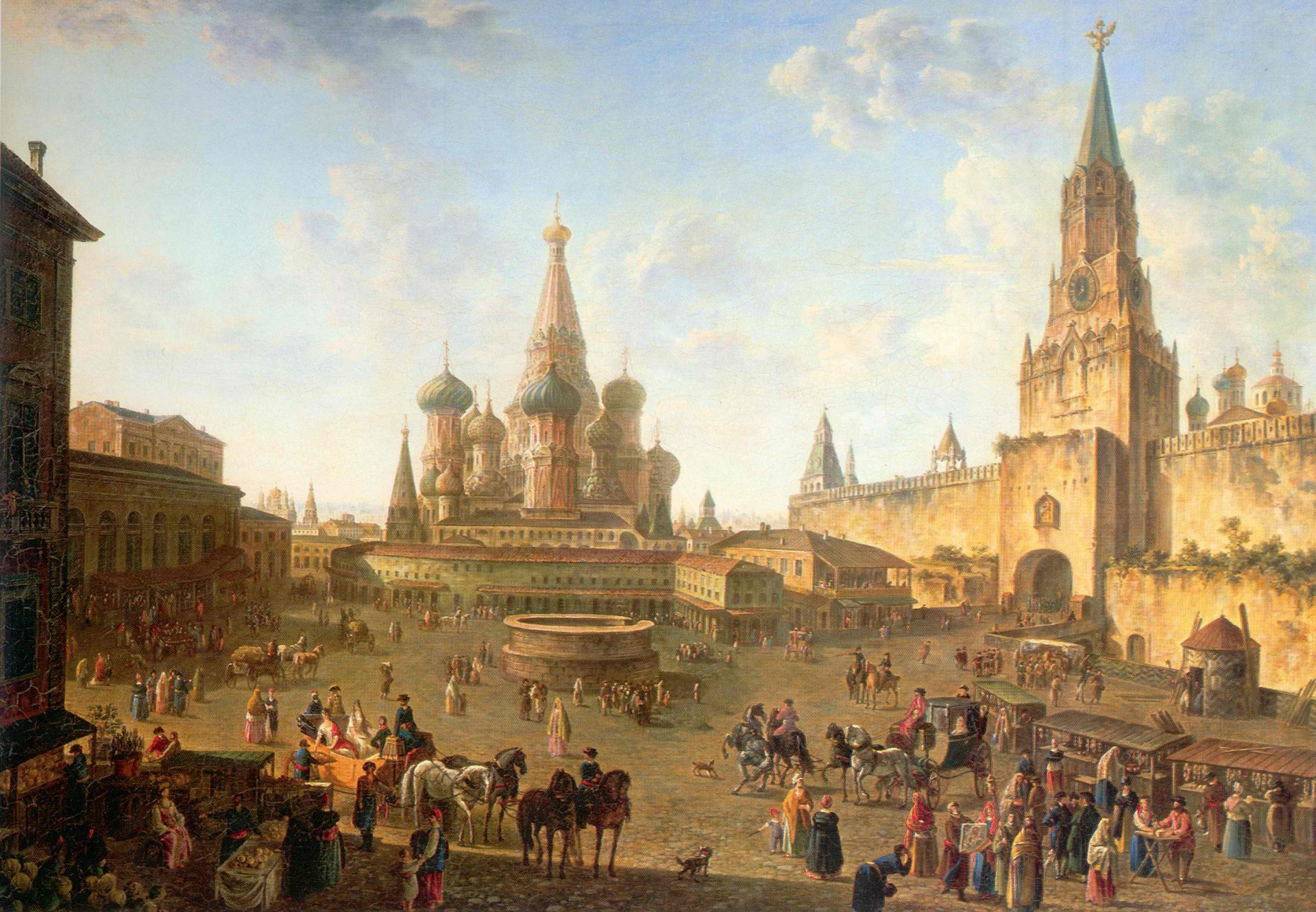 moscou peinture krasnaya ploshchad