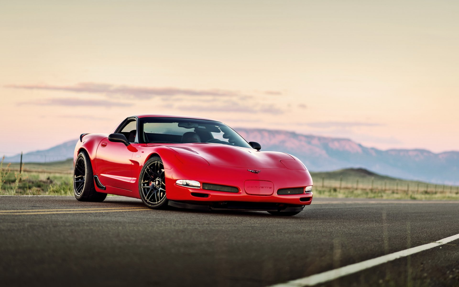 chevrolet corvette c5 rojo coche snack fotos