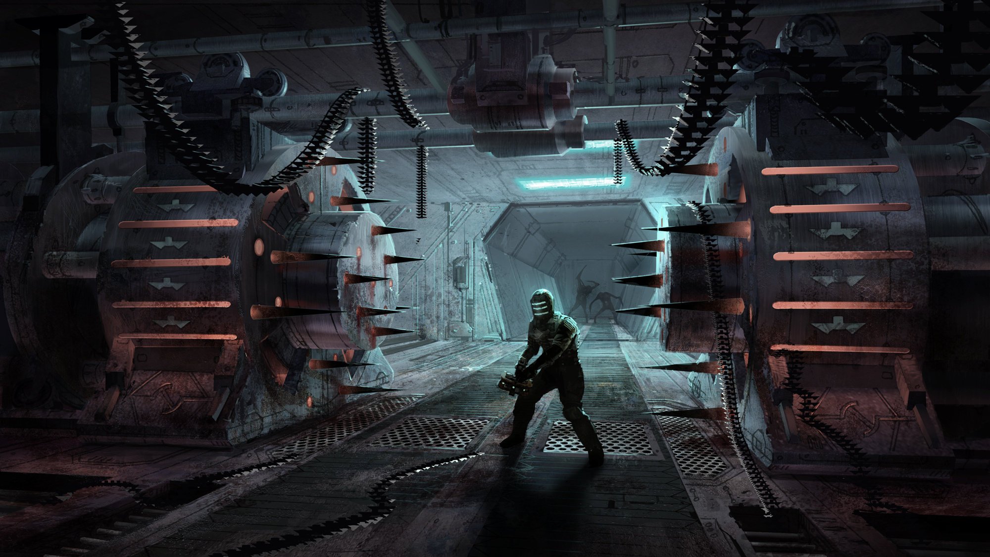 dead space isaac clark combinaison spatiale plasmacatter nécromorphes mécanismes station jeux