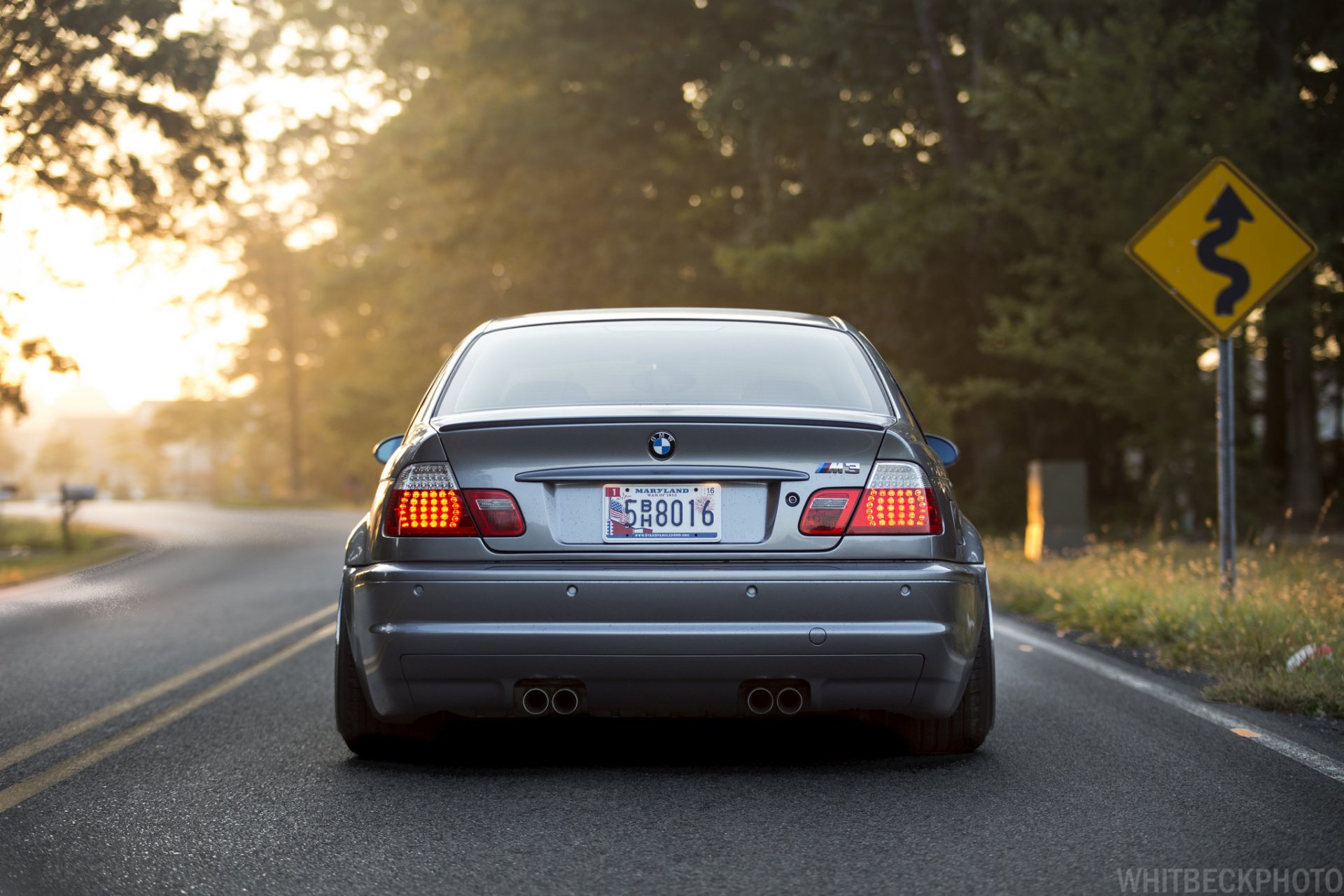 bmw e46 m3 tining droga pozycja