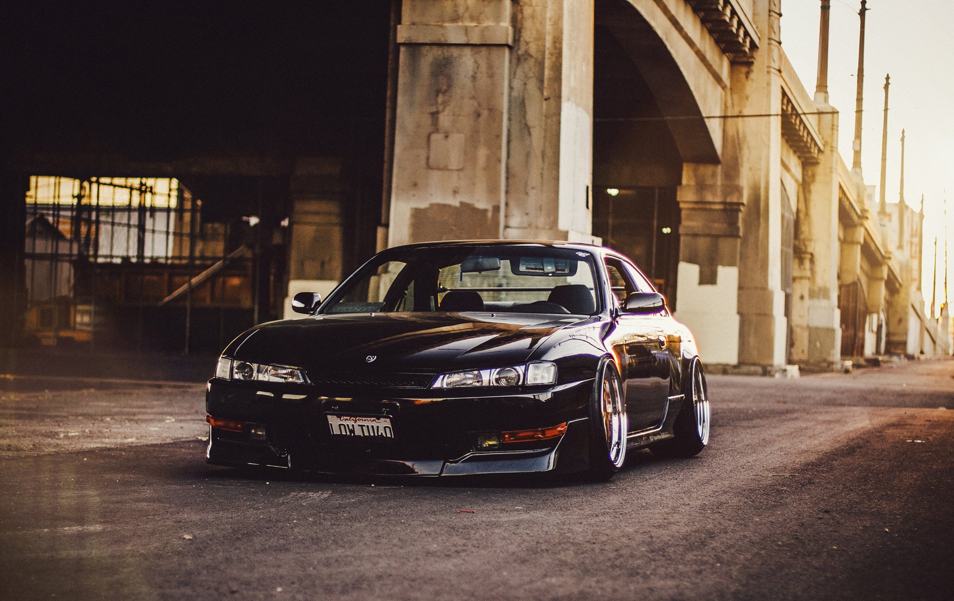 nissan 240sx s14 negro posición bajo nissan silvia negro tuning frente