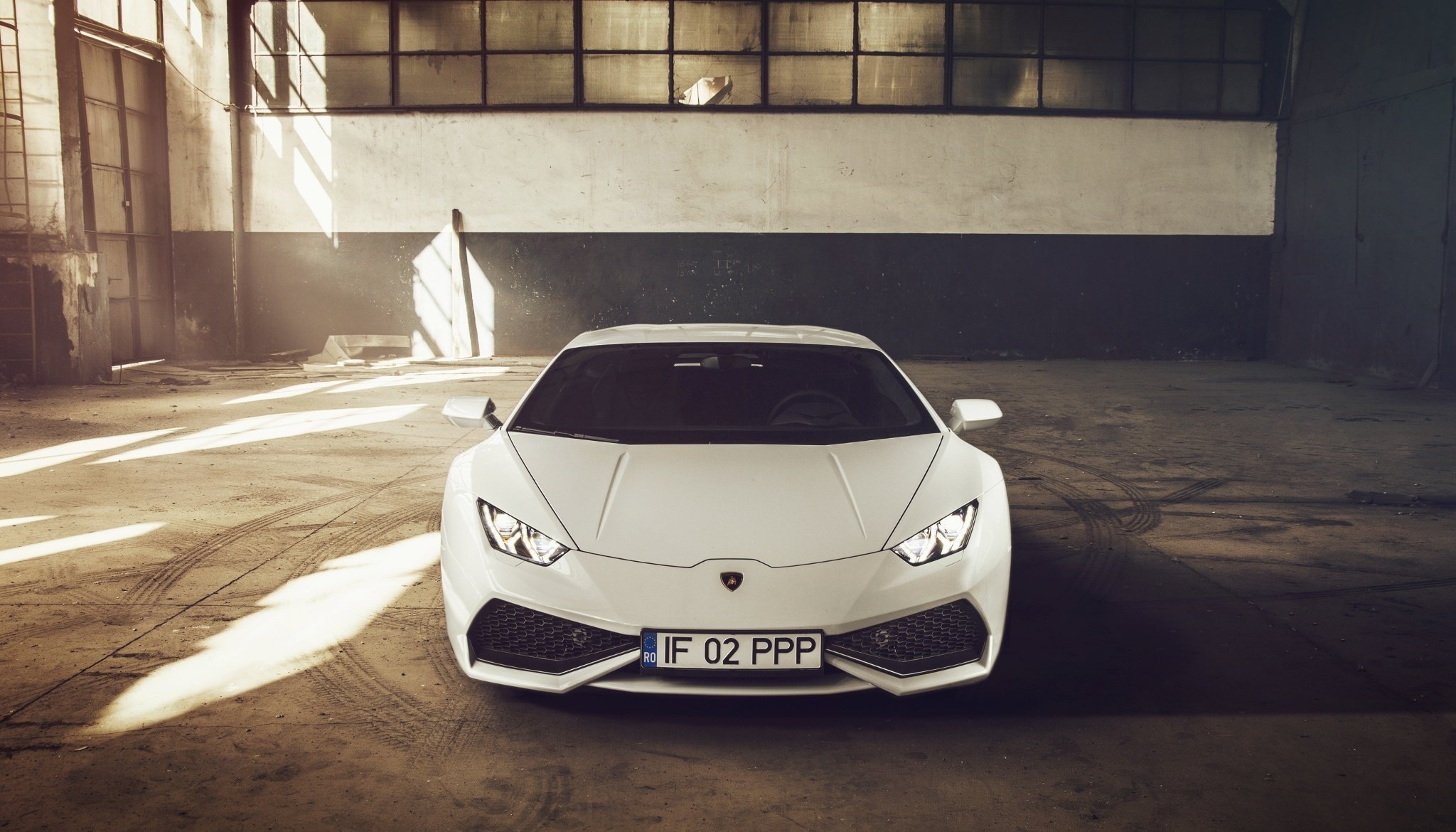 lamborghini уракан lp610-4 суперкар 2014 белый передние