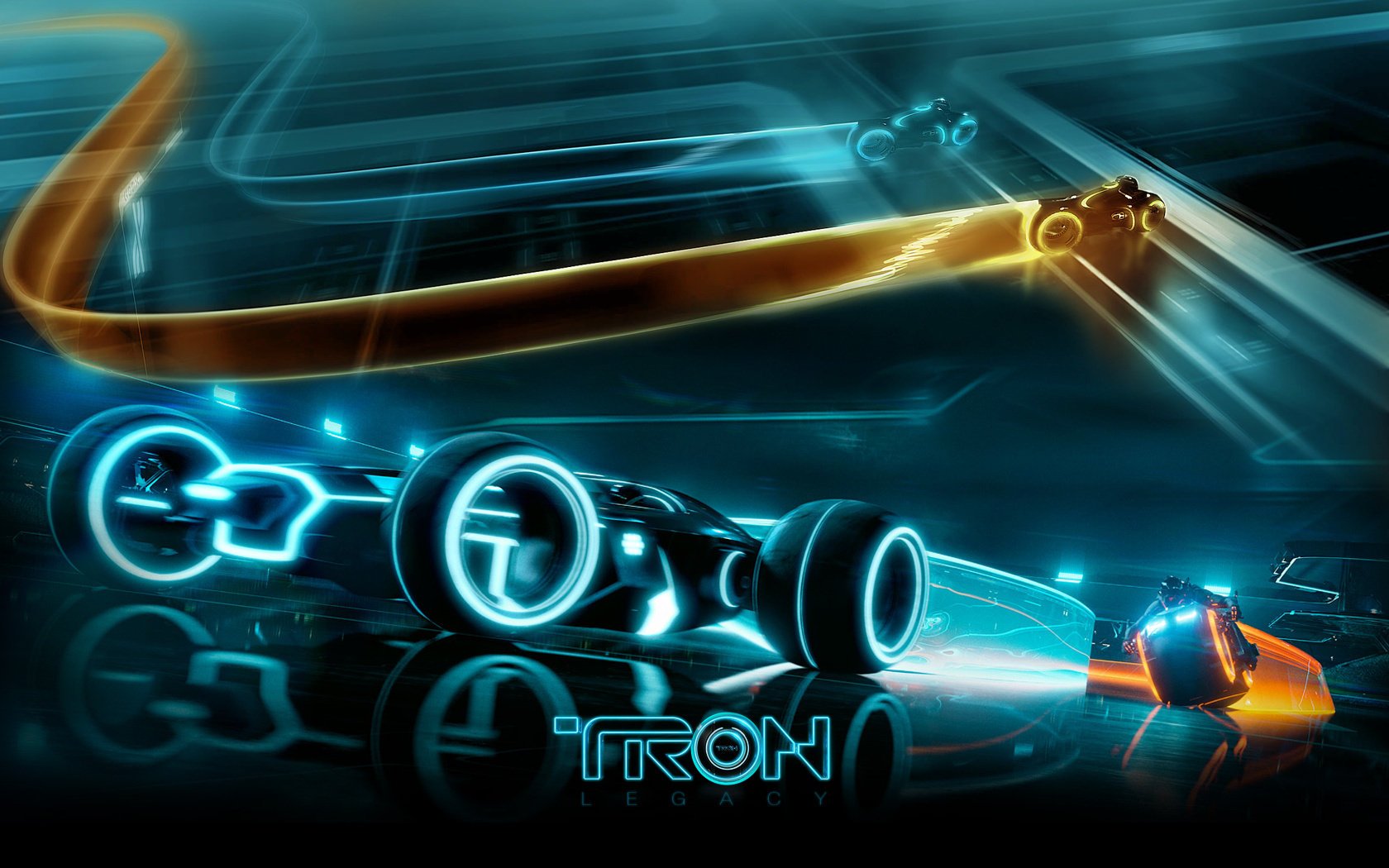 tron: legacy tron legacy neon techno the light cycles mesh future futurism style the dark background drawings anime