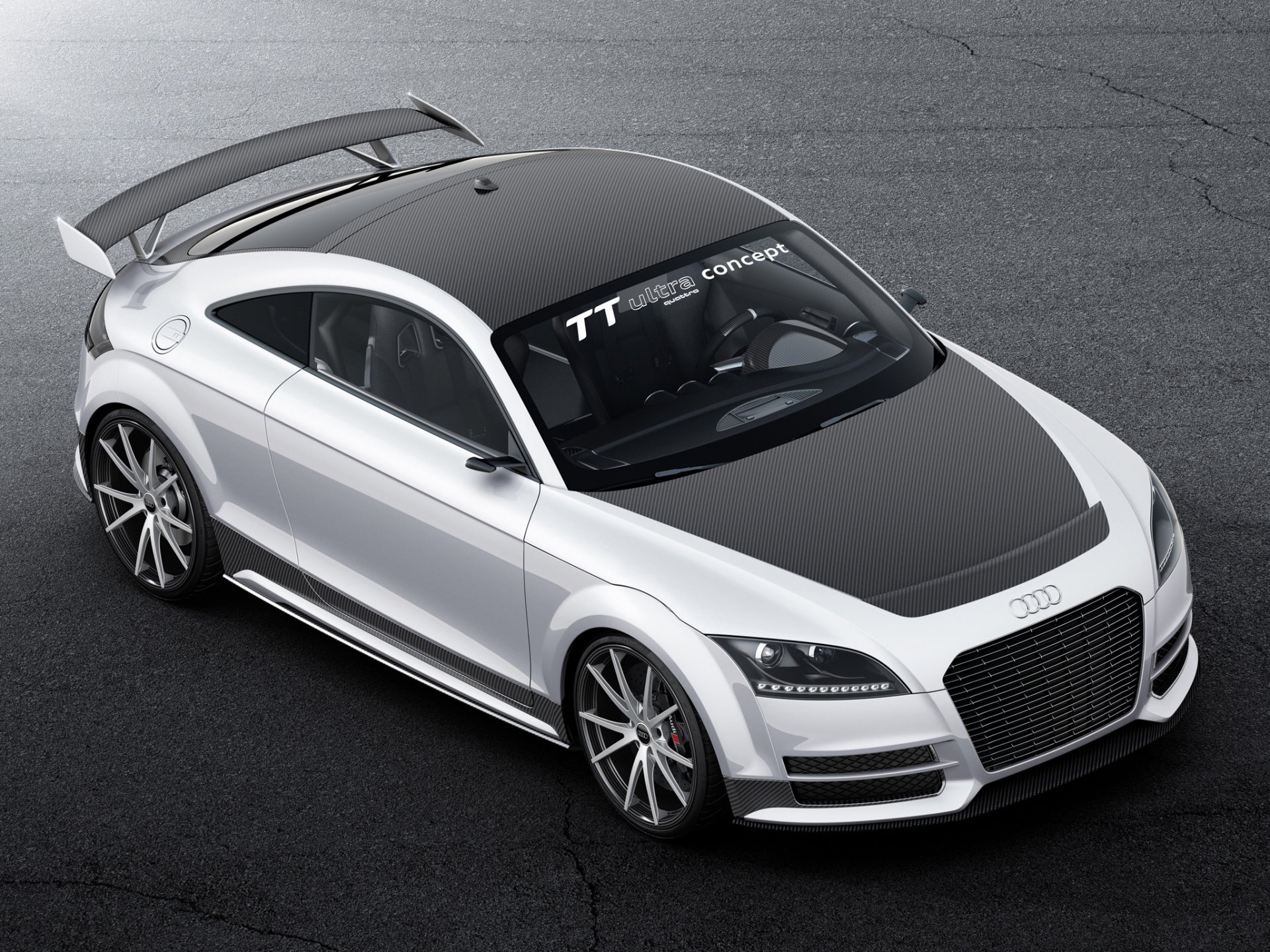 audi tt ultra quattro concept front hood car