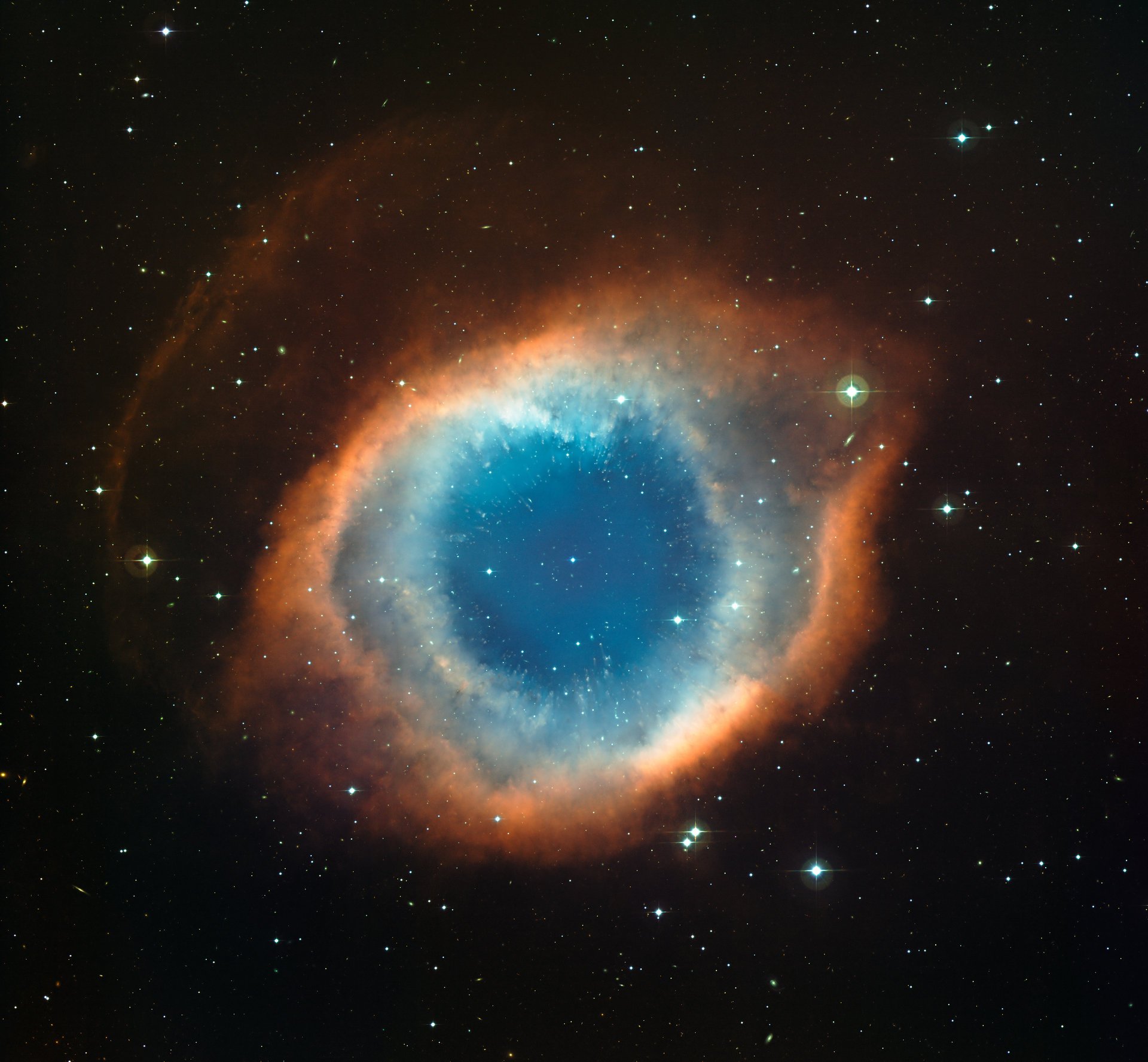 helix nebula улитка туманность ngc 7293 спиральная галактика космос вселенная космическое пространство звезды созвездия фантастика