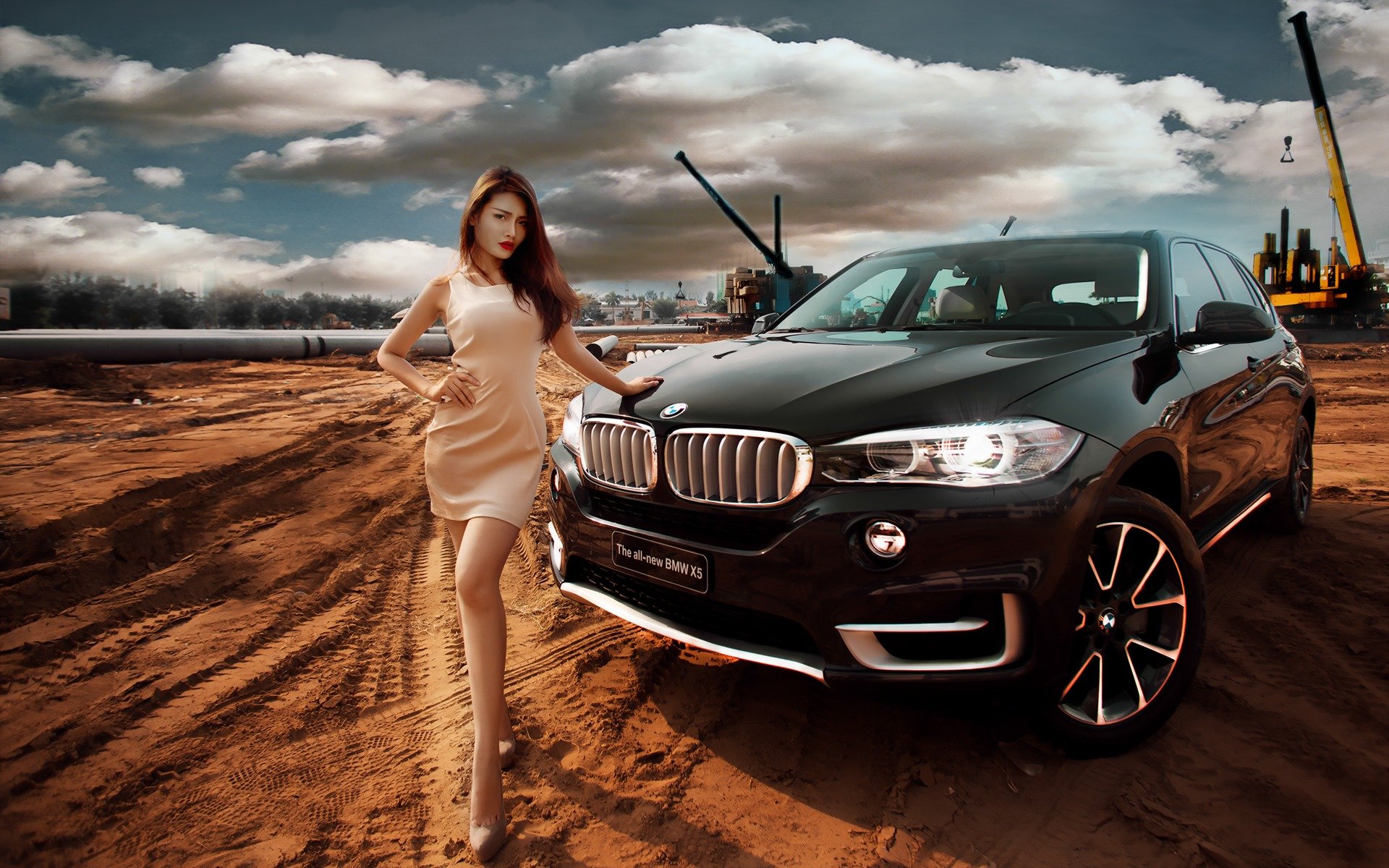 mädchen asiatisch pose bmw