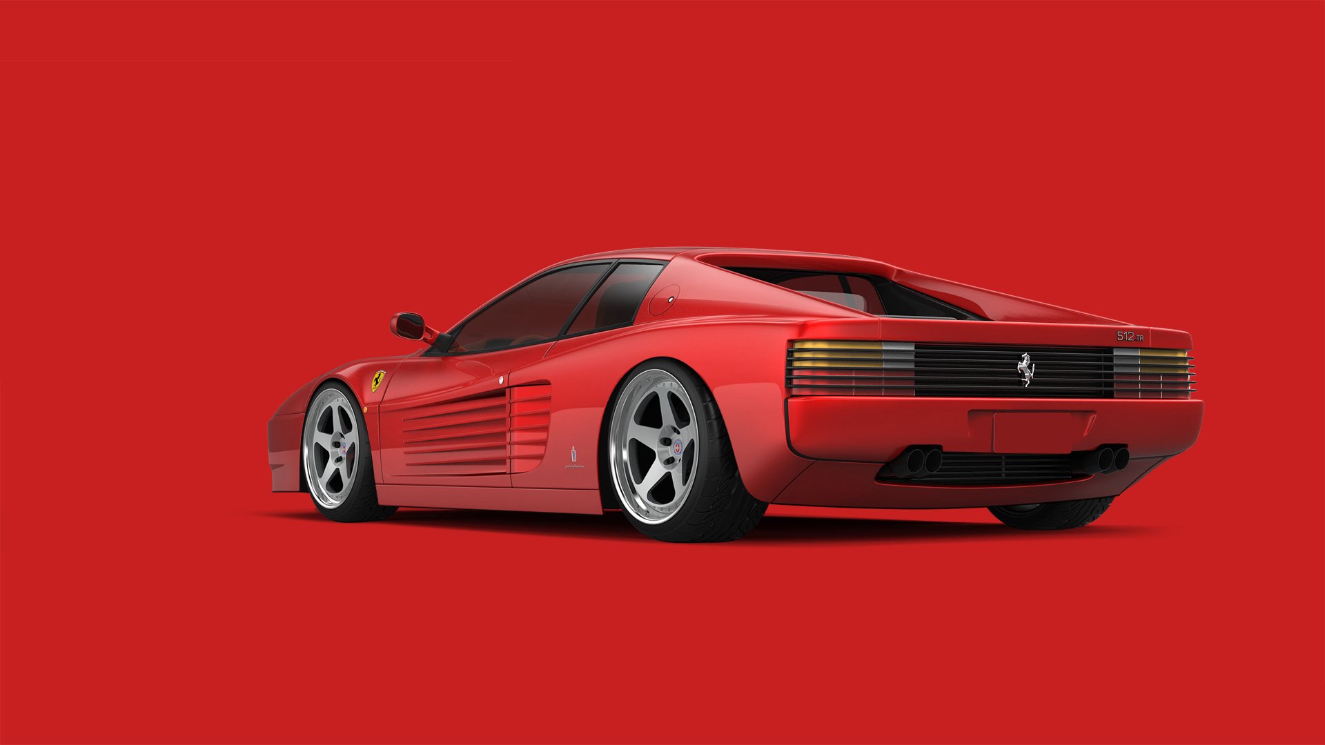 ferrari 512 tr testarossa rojo superdeportivo