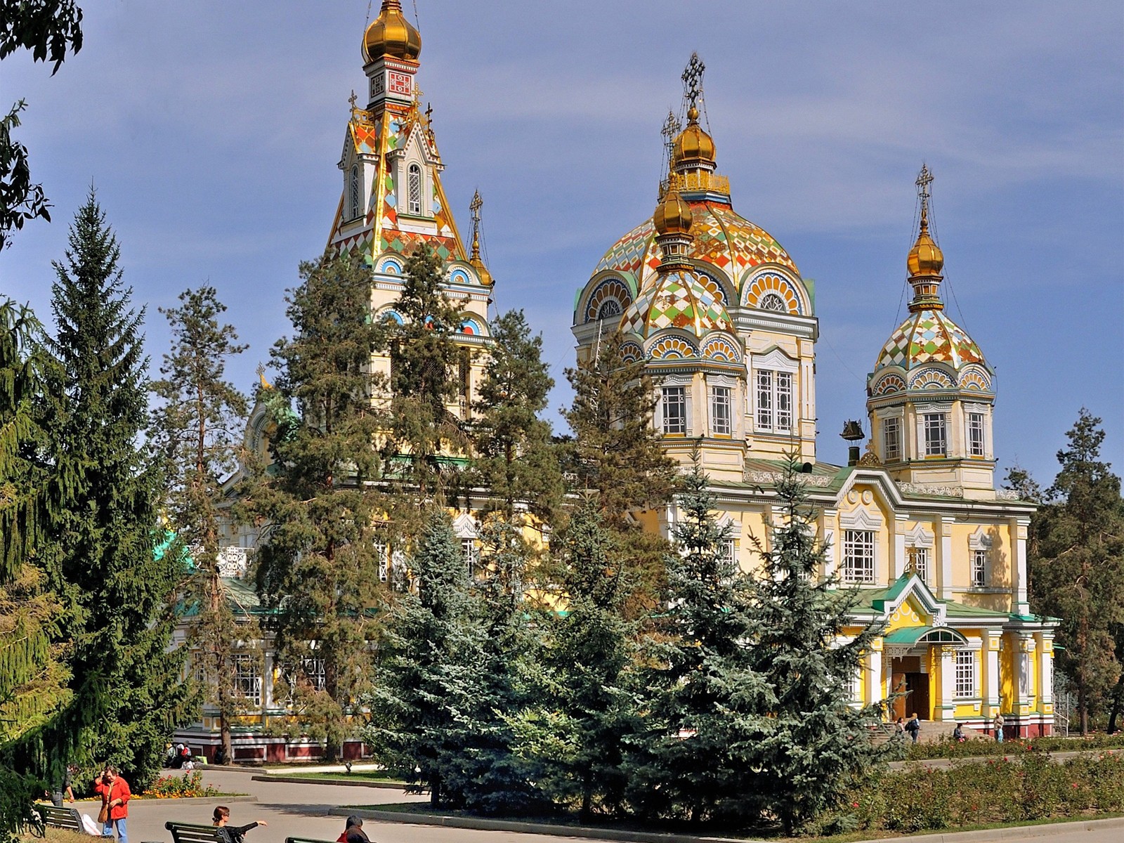 kasachstan park kirche