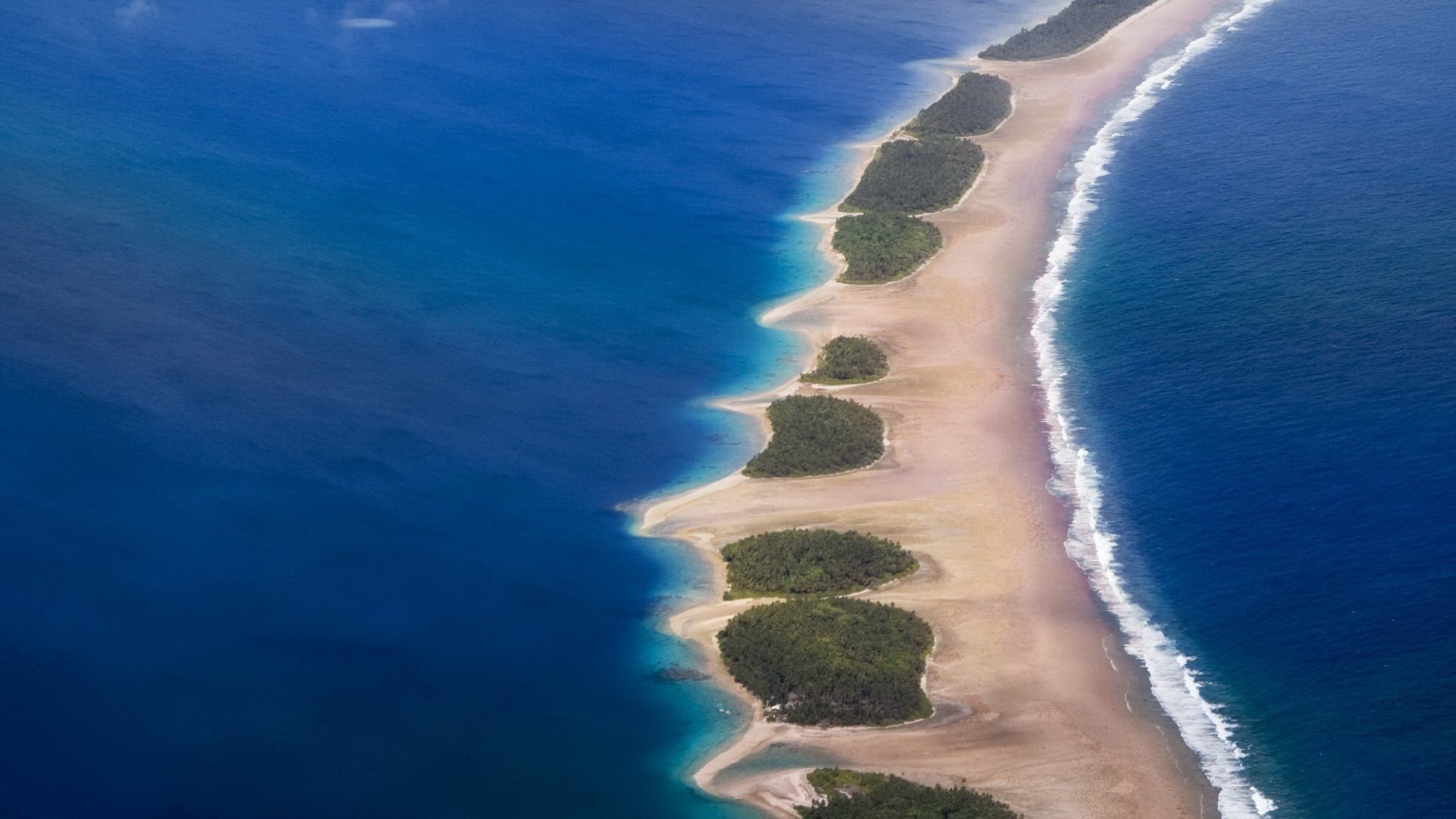 mer île arbres marée broche