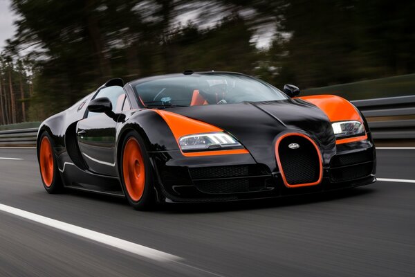 Supercar Bugatti has no speed limit!
