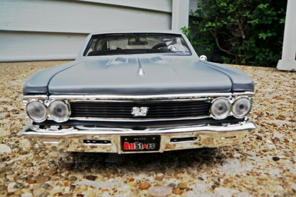 Toy car chevelle ss gray