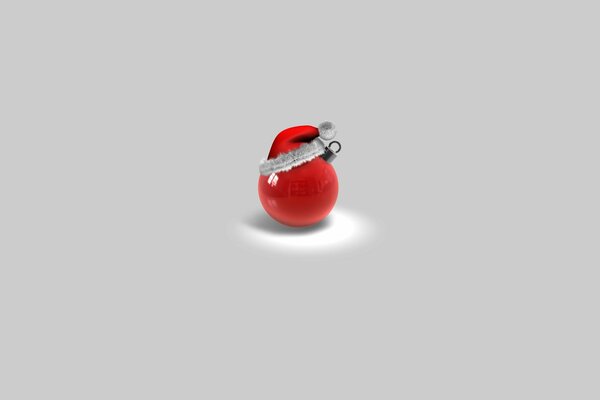 Festive New Year s ball in minimalism