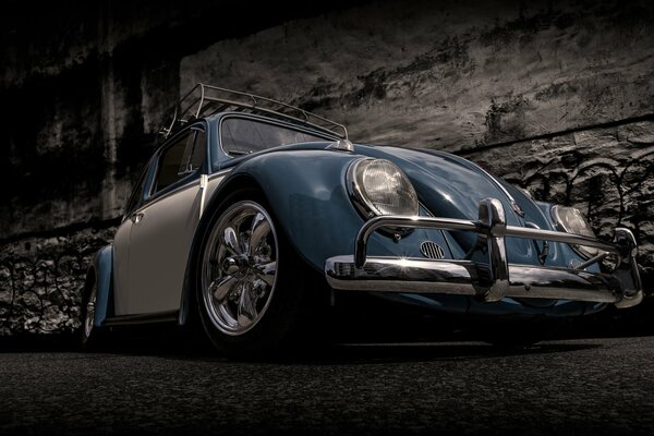 Volkswagen beetle in retro body