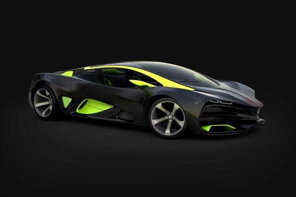 Lada Raven 2014 concept on a black background