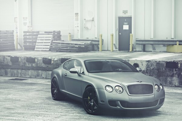 Grey Bentley Continental matte