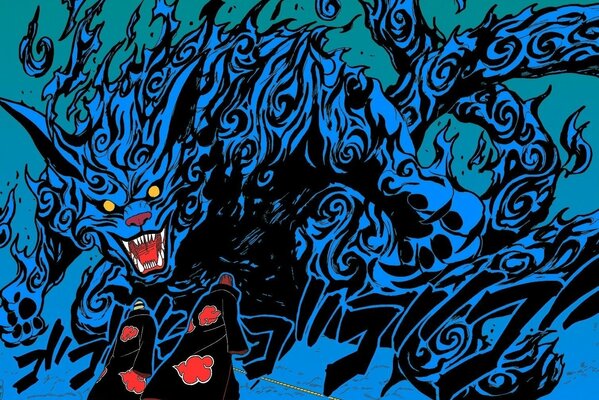 Rysunek anime zły demon