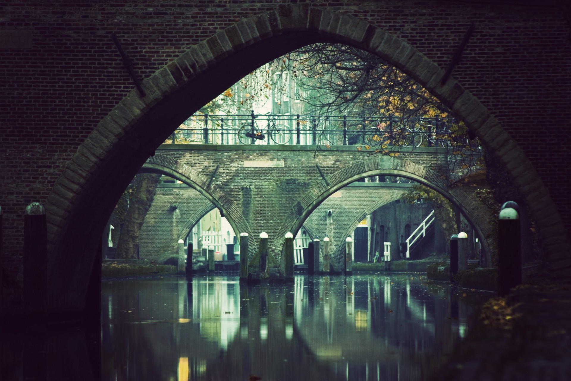 brücke fluss fahrrad