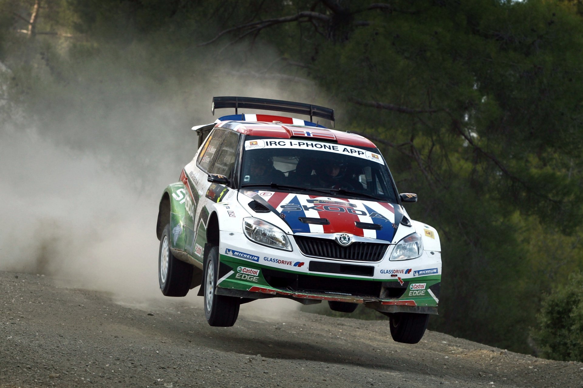 koda fabia rally auto skoda in the air speed rally headlight