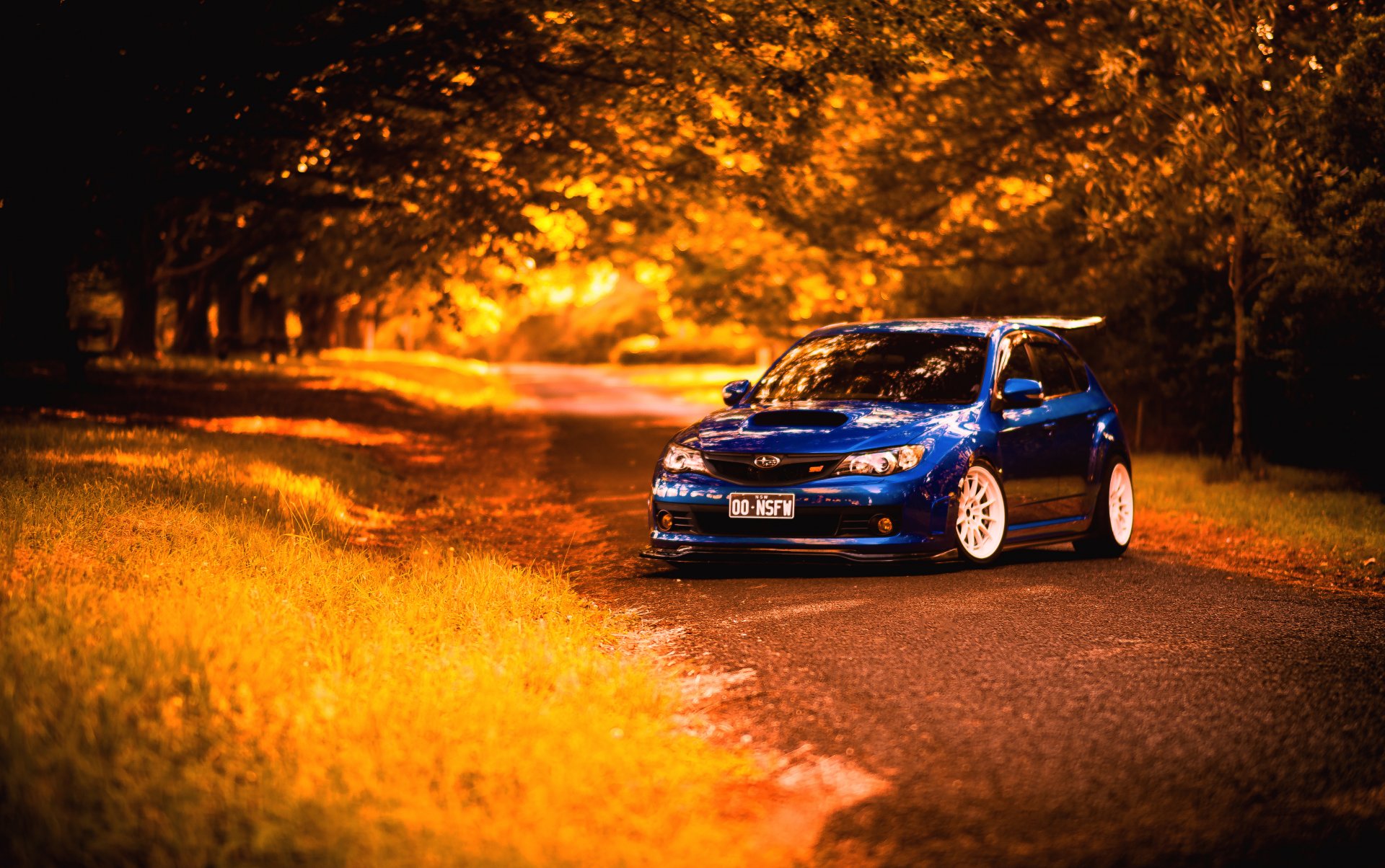 ubaru impreza sti azul subaru impreza azul otoño