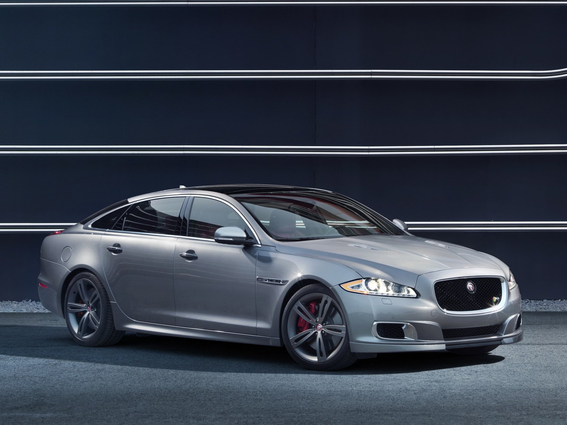 jaguar xjr машина ягуар фон линии